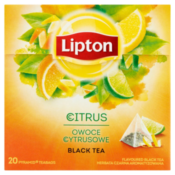 Lipton herbata piramidki 20 szt. Owoce Cytrysowe