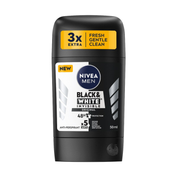 Nivea dezodorant męski sztyft 50ml Black & White Invisible Original