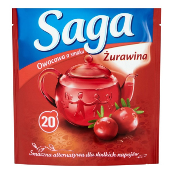 Saga herbata owocowa 20 TB Żurawina