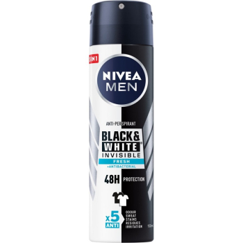 Nivea dezodorant męski spray 150ml Black & White Invisible Fresh