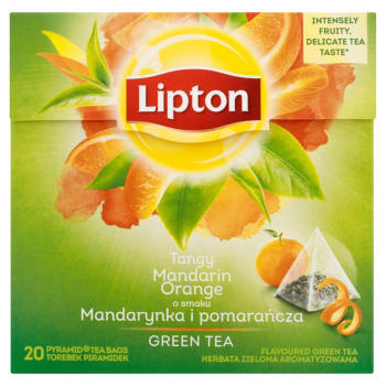Lipton herbata piramidki 20 szt. Green Mandarin Orange