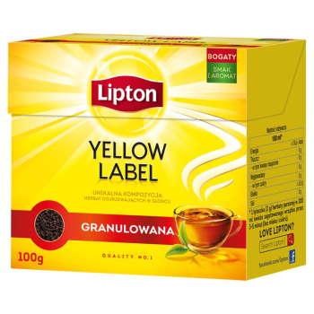 Lipton herbata Yellow Label 100g granulowana