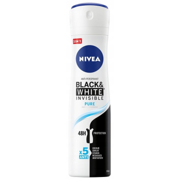 Nivea dezodorant damski spray 150ml Black & White Invisible Pure