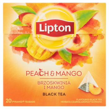 Lipton herbata piramidki 20 szt. Peach Mango