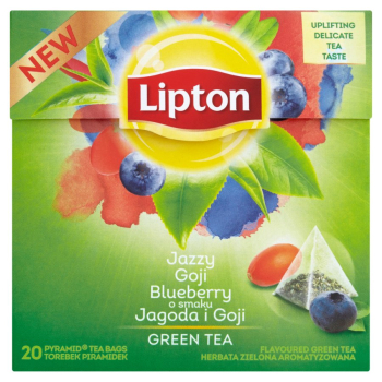 Lipton herbata piramidki 20 szt. Zielona Jagoda i Goja