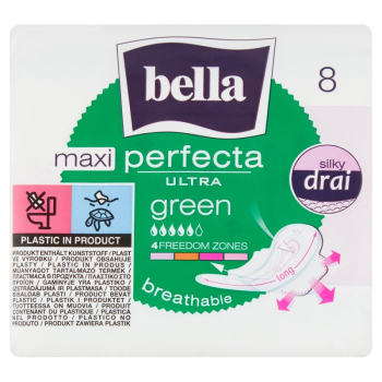 Bella Perfecta podpaski 10szt. Maxi Green`