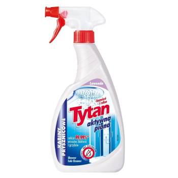 Tytan spray w piance do czyszczenia 500ml Kabiny Prysznicowe Lawenda