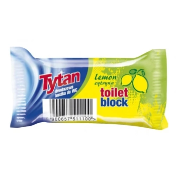 Tytan kostka do WC dwufazowa zapas 40g Cytryna`