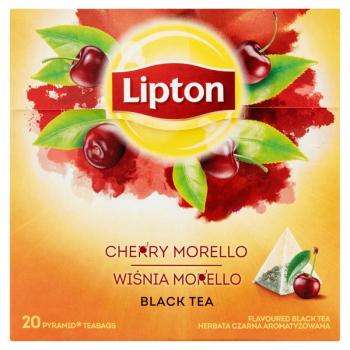 Lipton herbata piramidki 20 szt. Wisnia Morello