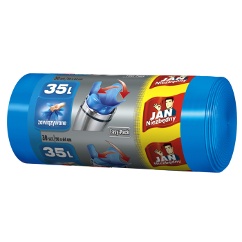 Jan Niezbędny worki Easy-pack niebieskie 35L 30szt. HD