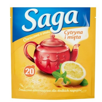 Saga herbata owocowa 20 TB Cytryna i Mięta